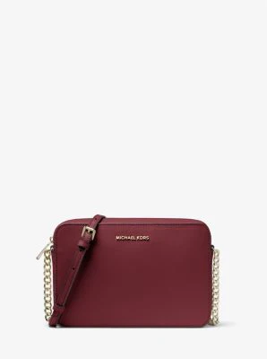 Jet Set Large Saffiano Leather Crossbody Bag - Image 13