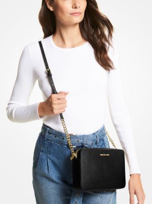 Jet Set Large Saffiano Leather Crossbody Bag - Image 30