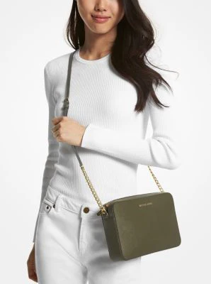 Jet Set Large Saffiano Leather Crossbody Bag - Image 39