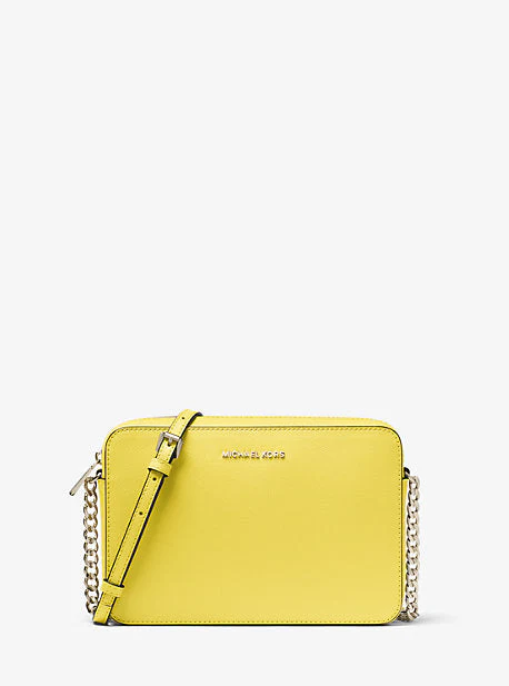 Jet Set Large Saffiano Leather Crossbody Bag - Image 5